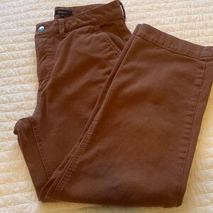 Quince Organic Cotton Straight Leg Cropped Pants